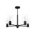 thumbnail image 5 of Hunter - Lochemeade 5-light Matte Black, Large Chandelier, Dimmable, Formal Style, Candle Shaped, for Bedrooms, Kitchens, Dining, Living Rooms - 49081, 5 of 9