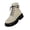 White, variant on Women'S Statement Buckle Ankle Boots Winter Women Fashion Platform Pu Ankle Boots Women'S Casual Chic Ankle Booties Women'S Platform Booties Women'S Leather Boots Women'S Stylish Combat Boots