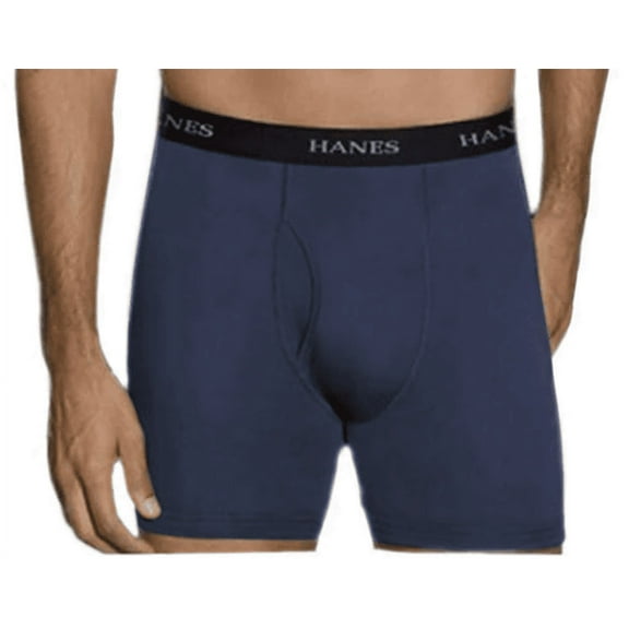 Hanes Red Label Men's Striped ComfortFlex Boxer Briefs with Wicking FreshIQ - (Colors May Vary, Small)