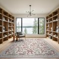 thumbnail image 2 of ODIKA Pink Delicate Scattered Print Straight Border Round Ribbon Non-Slip Chair-Friendly for Dining Room, Basement, Large Office, 2 of 7