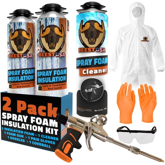 Kit de aislamiento de espuma en aerosol BEEST de celda cerrada para pared y ático