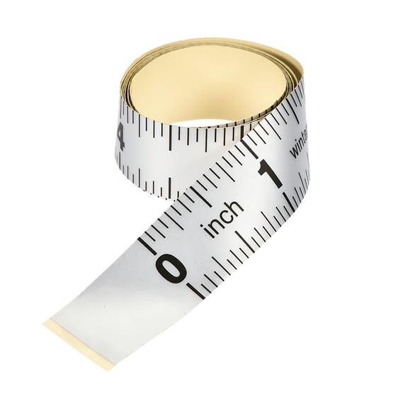 Uxcell Measuring Tape Polyester Adhesive Backed Tape 24" Length Inch Scale for Workbench 2pcs