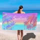 thumbnail image 1 of Toalla de playa de microfibra - manta antiarena y de secado rápido para viajes, piscina, acampada - 70x150cm (27,5x59 in) - Diseño multicolor, 1 of 7