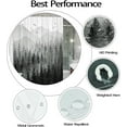 thumbnail image 6 of Black and White Misty Forest Shower Curtain Set Grey Gray Ombre Waterproof Fabric Shower Curtains Nature Tree Mountain Woodland Decorative Bathroom Bath Curtain Decor (72"x 72", Black), 6 of 6