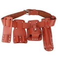 thumbnail image 2 of Leather Electrician  5pcs, 5in1 Leather Tool Belt Pouch Scaffolding Tool With Tool Holder For  Spanners Hammer Tools, Flashlight, Keys Pruning Shears  Scissors, 2 of 8