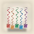 thumbnail image 2 of Beistle Happy New Year Whirls, assorted colors (Case of 30), 2 of 6