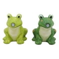 thumbnail image 3 of Ribbit Love Green Tree Frogs Toads Kissing Ceramic Salt And Pepper Shakers Set, 3 of 9