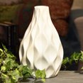 thumbnail image 2 of Ceramic Vase Matte Finish White 11.25"H, 2 of 2