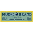 thumbnail image 2 of Anonymous 18x9 Gold Ornate Wood Frame and Double Matted Museum Art Print Titled - Produce Label for Diamond S Brand - Yellow (1930-1950), 2 of 4