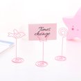 thumbnail image 5 of Masteelf  12 Pcs Metal Note Holder Welcome to Our Wedding Sign Card for Pink, 5 of 8