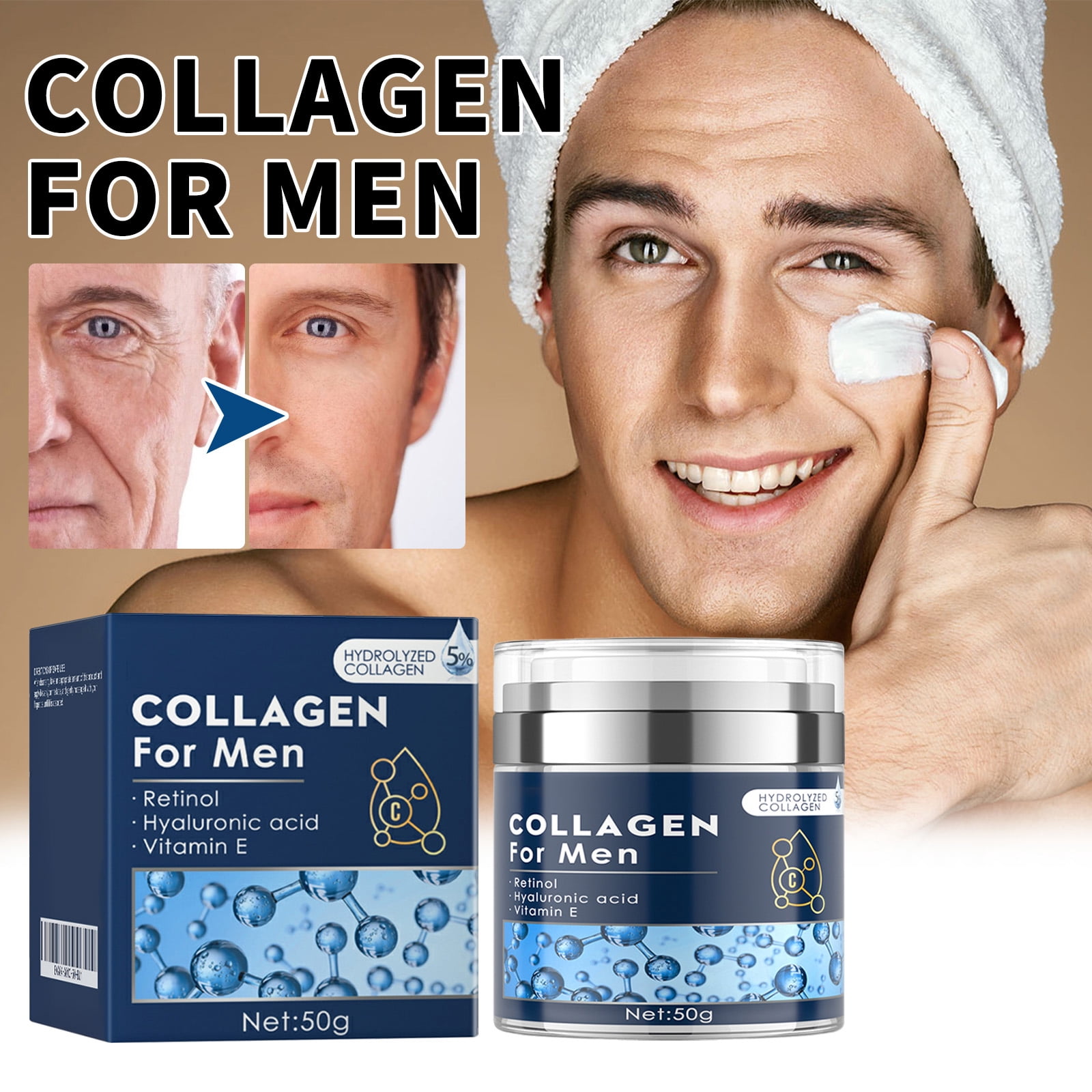 Alvantor Men’s Face Cream, Daily Face Moisturizer for All Skin Types, 1.7oz
