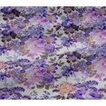 thumbnail image 4 of oneOone Cotton Jersey Purplish Blue Fabric Leaves & Floral Artistic Fabric For Sewing Printed Craft Fabric By The Yard 58 Inch Wide, 4 of 4