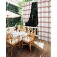 thumbnail image 5 of nqOlkjepod Outdoor Curtains for Patio Waterproof, Red Striped Outdoor Privacy Panels Grommet, Rustic Red Stripe Modern Art Beige Blackout Outside Curtains for Porch/Cabana/Pergola 54"x108", 1 Panel, 5 of 8