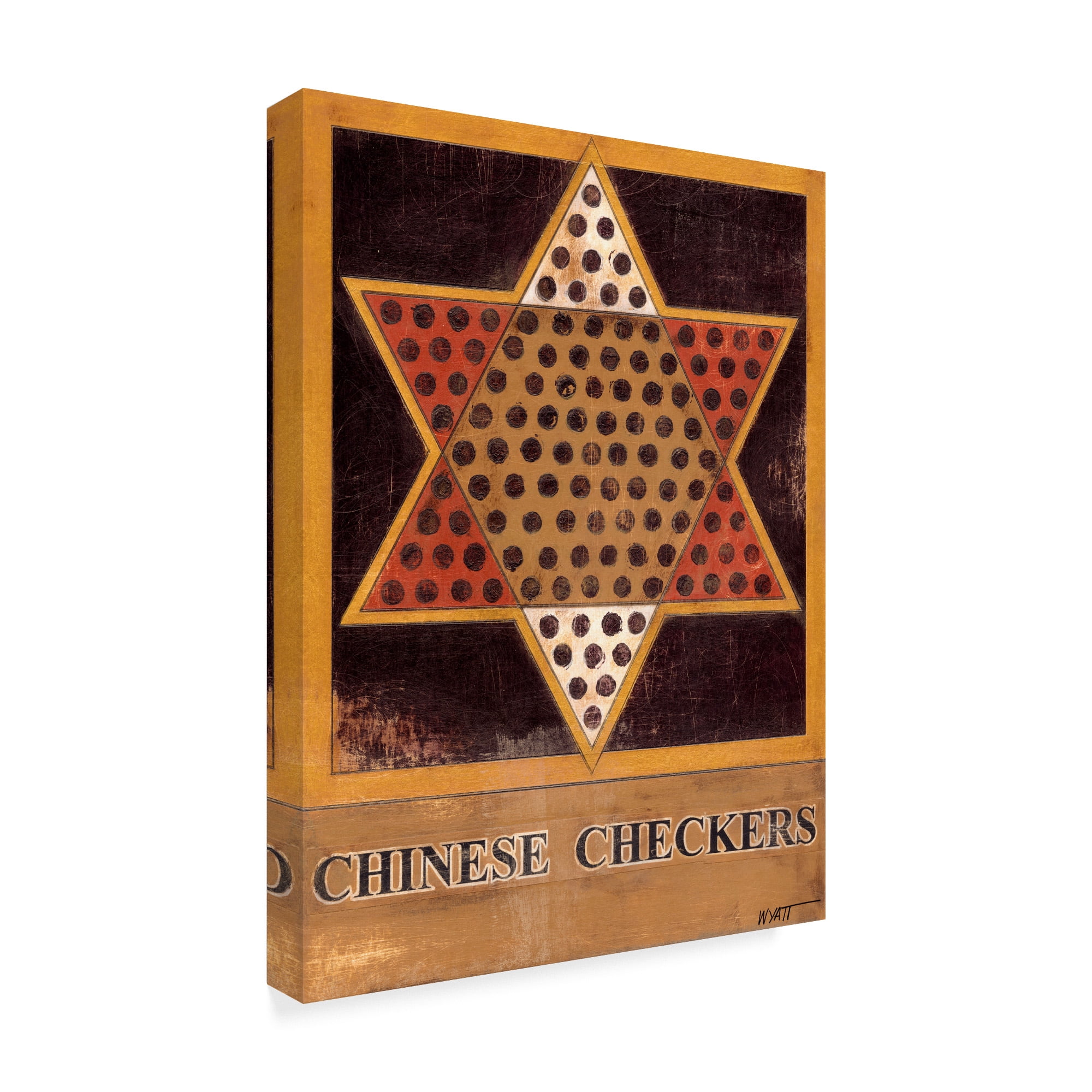 Trademark Fine Art 'Chinese Checkers' Canvas Art by Norman Wyatt
