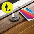 thumbnail image 3 of Zinus Suzanne 39" Bamboo and Metal Platform Bed Frame with Shelf and USB Ports, Adult, Full, 3 of 12