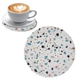thumbnail image 2 of XKHZJL Coasters for Drinks, Terrazzo Marble Absorbent Ceramic Coasters,Cute Funny Table Drinks Coasters Tabletop Protection Mat,Table Home Decor,4 Inches, 2 of 9