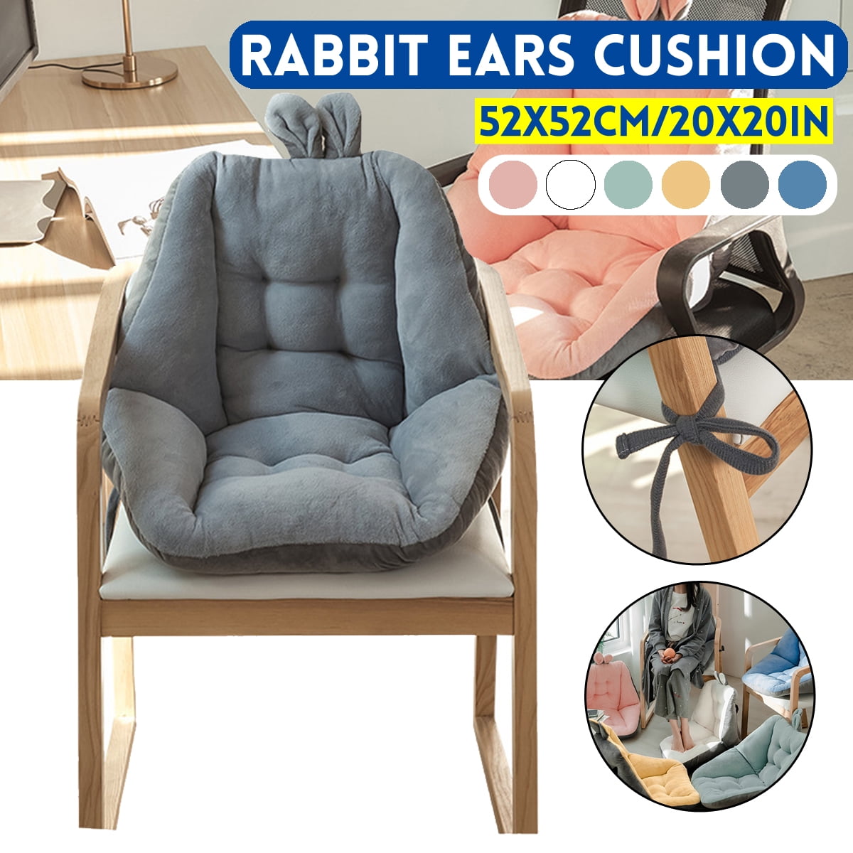 Hammock Chair Cushion w/ Headrest Back Support Cushion Comfortable for