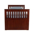 thumbnail image 3 of TWIN MISSION RAKE BED WITH 6 DRAWER UNDER BED STORAGE IN MERLOT FINISH, 3 of 5