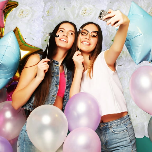 WHAMVOX  6 Pcs Floral Backdrop Wall Large Flowers Decorations for Baby