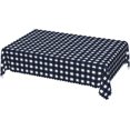 thumbnail image 1 of Rectangle Tablecloth with Wave Lace 52 x 70 Inch, Navy Blue Lumberjack Plaid Rectangle Table Cloth Water and Stain Resistant Table Covers Kitchen Tablecloth for Dining, Party, Buffet, Wedding, 1 of 1