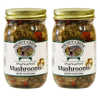 Whole Marinated Mushrooms 35 oz Glass Jar (Pack of 2) – Polar