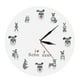 thumbnail image 2 of Reloj de pared con diseño de Schnauzer de 12 pulgadas, reloj analógico redondo creativo que no hace tictac, reloj colgante de pared silencioso para la, 2 of 9