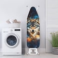 thumbnail image 3 of HELLHERO Wolf Pattern Iron Board Cover 3 Fasteners Dust Proof Protection Polyester Fiber Fabric for Women Home Accessories, 3 of 5
