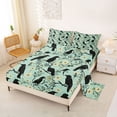 thumbnail image 2 of Erosebridal Black Crow Bed Sheets,Cute Daisy Rustic Flower King Sheets For Boys Teens 4 Pieces, 2 of 6