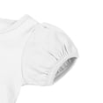 thumbnail image 5 of larppty Girls' Summer Shirts Cute Tops Ruffle Sleeve Crew Neck Casual Tees (White, 11-12 Years), 5 of 7