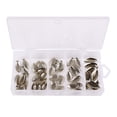 thumbnail image 3 of 50Pcs Fishing Spinner Blades Fly Hook Spoon Lures Rings Artificial Craft Silver, 3 of 9