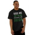 thumbnail image 4 of Funny Kiss Me I'm Irish St Patricks Men's Graphic T Shirt Tees Brisco Brands S, 4 of 5