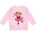 thumbnail image 2 of Inktastic Ballerina Dance Monkey Toddler Sweatshirt, 2 of 4