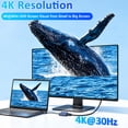 thumbnail image 3 of Duomigo USB C Hub To HDTV Adapter, USB Hub 4K Video and Audio Converter. USB Hub with PD 100W Fast Charging and USB 3.0 Port 10Gbps, 3 of 7