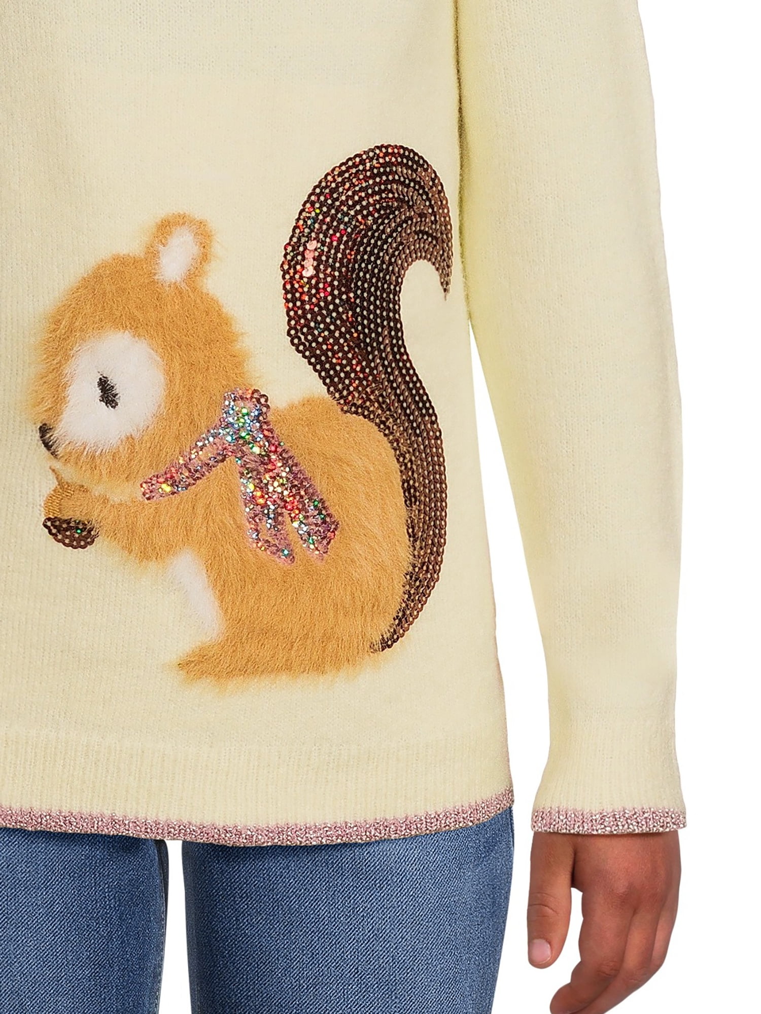 Nik and Leksi Girls Embellished Sweater Pullover, Sizes 4-16
