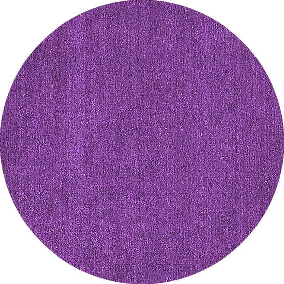 Ahgly Company Indoor Round Oriental Purple Industrial Area Rugs, 7' Round