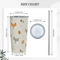 thumbnail image 5 of Cute Fox And Wolfs Sleepy Head Tumbler Travel Coffee Mug With Flip Lid 20 Oz Insulated Tumbler Cup Gift For Father Mother Friend Birthday, 5 of 6