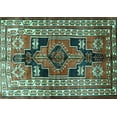 thumbnail image 1 of Ahgly Company Indoor Rectangle Persian Turquoise Blue Traditional Area Rugs, 4' x 6', 1 of 4