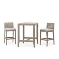 thumbnail image 1 of Homestyles Table Bistro Haute Extérieure en Bois avec Deux Tabourets Gris, 1 of 20