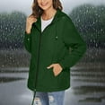 thumbnail image 4 of Wyobmus Rain Jacket for Women Waterproof with Hood Lightweight Packable Rain Coat Outdoor Hooded Windbreaker B-Green, 4 of 7
