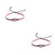 thumbnail image 4 of Juego de pulseras trenzadas de concha sweethay Día de San Valentín color Rosa, 4 of 6