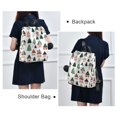 thumbnail image 4 of FORMRS Women's Travel Backpack Purse Anti-Theft Hidden Pockets Casual Shoulder Bag, Orange Christmas House, 4 of 7