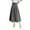 Grey, variant on Mrzhqd Women Skirts Casual Dress Mid Length Suit Skirt A Line High Waisted Pleated Skirt Daily Half Suit Skirts Black L