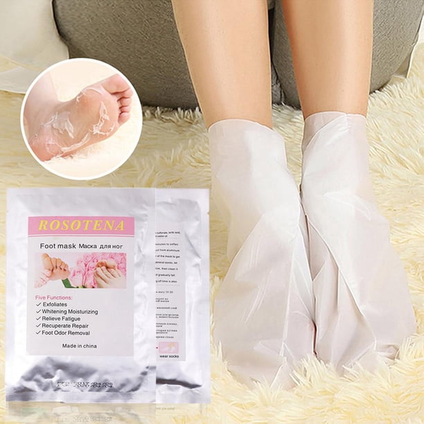 Exfoliar piel muerta removedor de cutículas mascarilla para pies blanqueamiento hidratar 2 uds