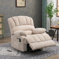 thumbnail image 5 of Spaco Electric Power Lift Recliner Chair, Power Lift Recliner with 8-Point Vibration Massage and Lumbar Heating, Position Up to 350 LBS, Side Pockets, Beige, 5 of 12
