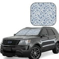 thumbnail image 6 of Kdxio Rabbit And Butterfly Print 2-Piece Sun Shade Front Windshield - Foldable Car Front Window Sunshades for Most Sedans SUV Truck, 6 of 6