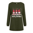 thumbnail image 6 of felwors Christmas Sweatshirt Women Xmas Holiday Tops Funny Plus Size Gnomes Print AG, M, 6 of 7