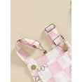 thumbnail image 6 of Bagilaanoe Little Girl Summer Jumpsuit Shorts Toddler Sleeveless Checkerboard Floral Romper Overalls 6M 12M 18M 24M 2T 3T 4T 5T 6T Kids Short Pants Summer Clothes, 6 of 7