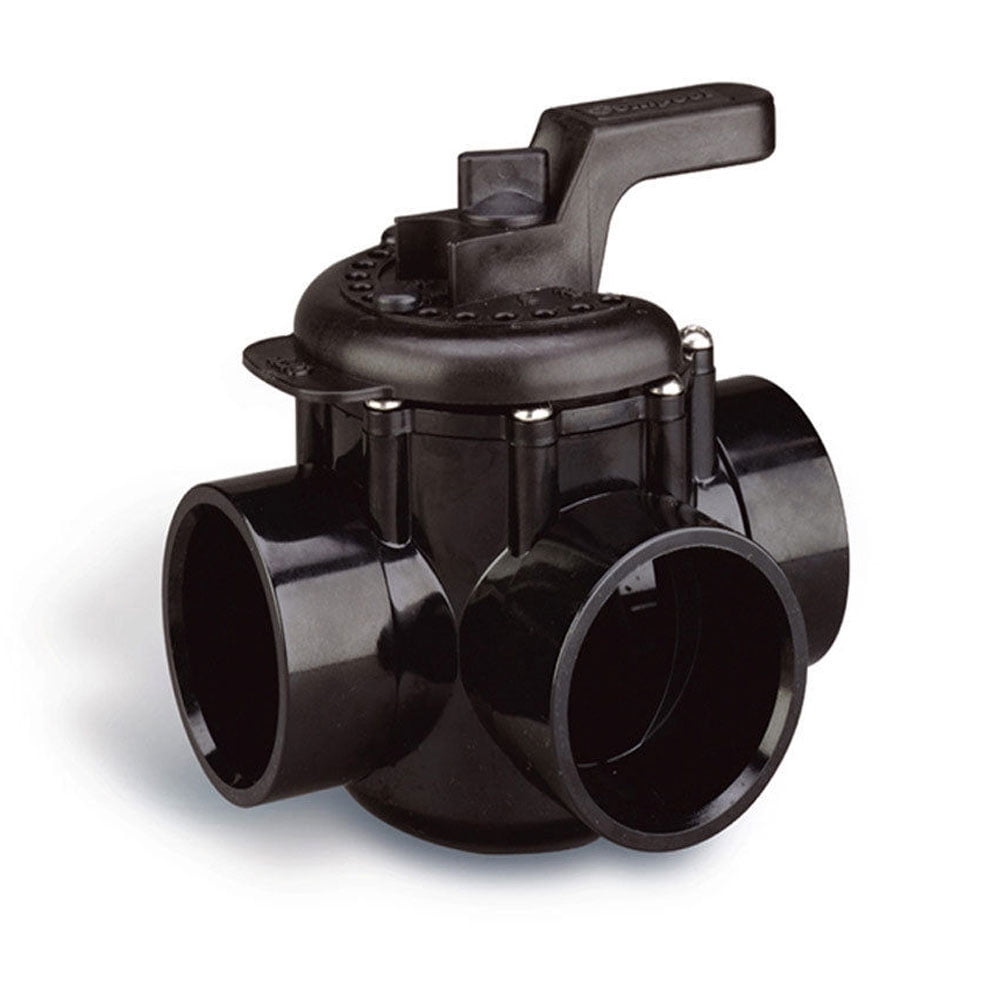 Pentair 263028 Swimming Pool 3Way Plumbing PVC No Lube Diverter Valve