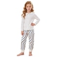 thumbnail image 3 of Karoyedx Little Girls Joggers Girls Wide Leg Sweatpants High Waist Lightweight Activewear Pants Casual Relaxed Fit Comfy Trackpants for Teens Sky Blue Size,4-5 Years, 3 of 5