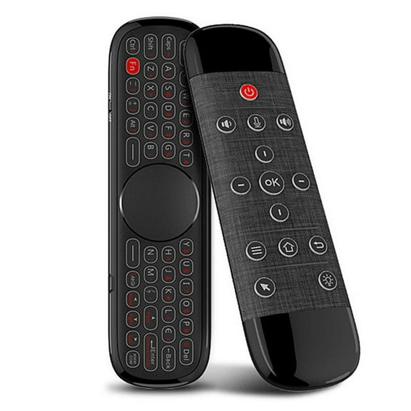 Q40 Voice Remote Control 2.4G Wireless Keyboard Air Mouse IR Learning Micro-Type Gyro Backlit Black